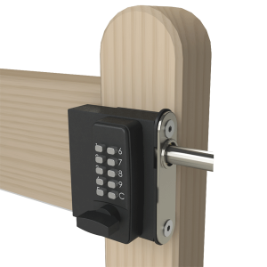 Sterling Gates Doors Combination Locking Latch Bolt No Keys 110mm Black 